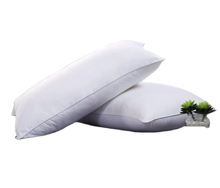 
 Льняная Подушка Star hotel из чистого хлопка, трехмерная большая подушка для взрослых с белым гусиным пухом  