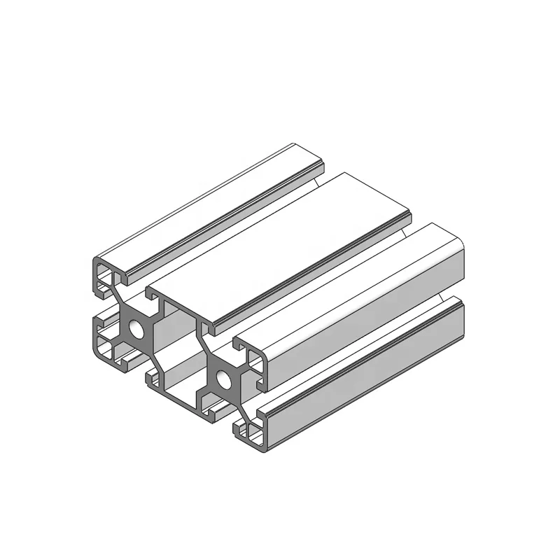 China factory OB4080A clear anodized T-Slotted Aluminum profile for work table
