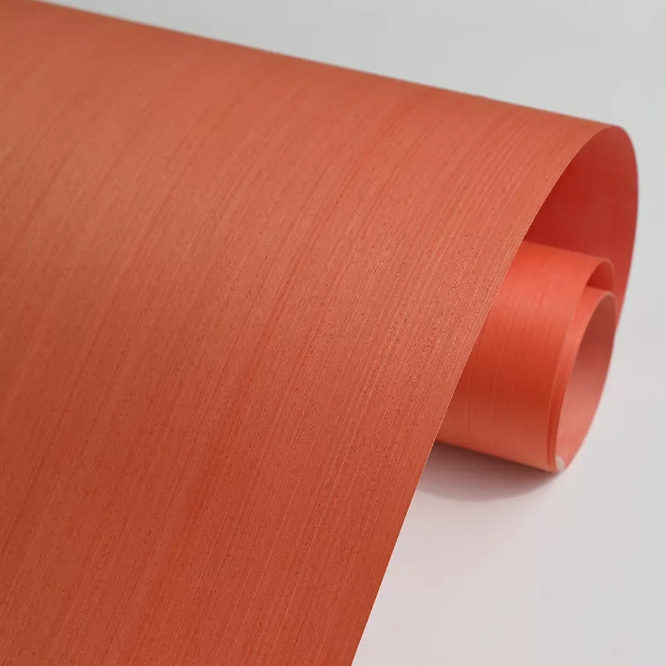 Greenland Orange OAK Wood Veneer Plywood Natural Color RTS Reconstituted Wood Veneer For MDF Plywood Furniture Door >= 1 sheets