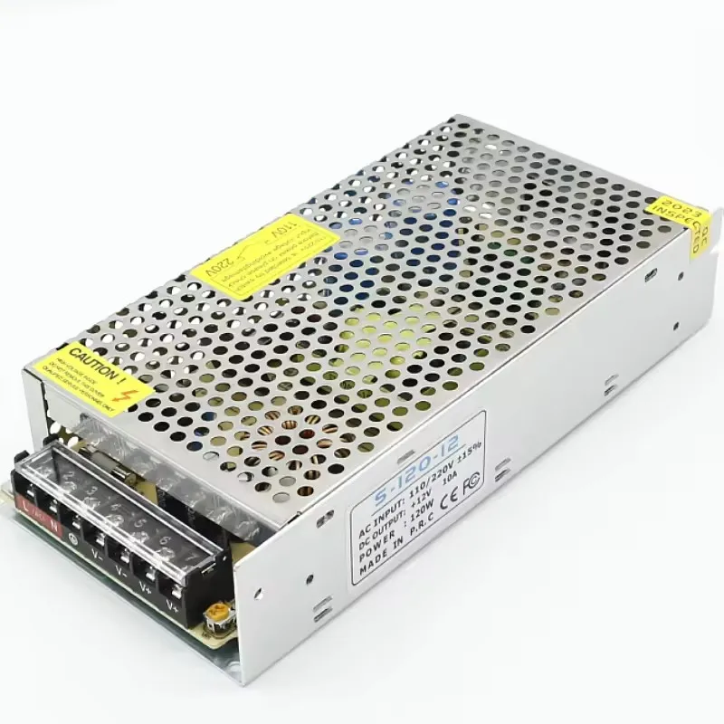 AC 110V/220V to DC 12V10A 120W regulated transformer switching power supply driver for LED stage lighting security monitoring