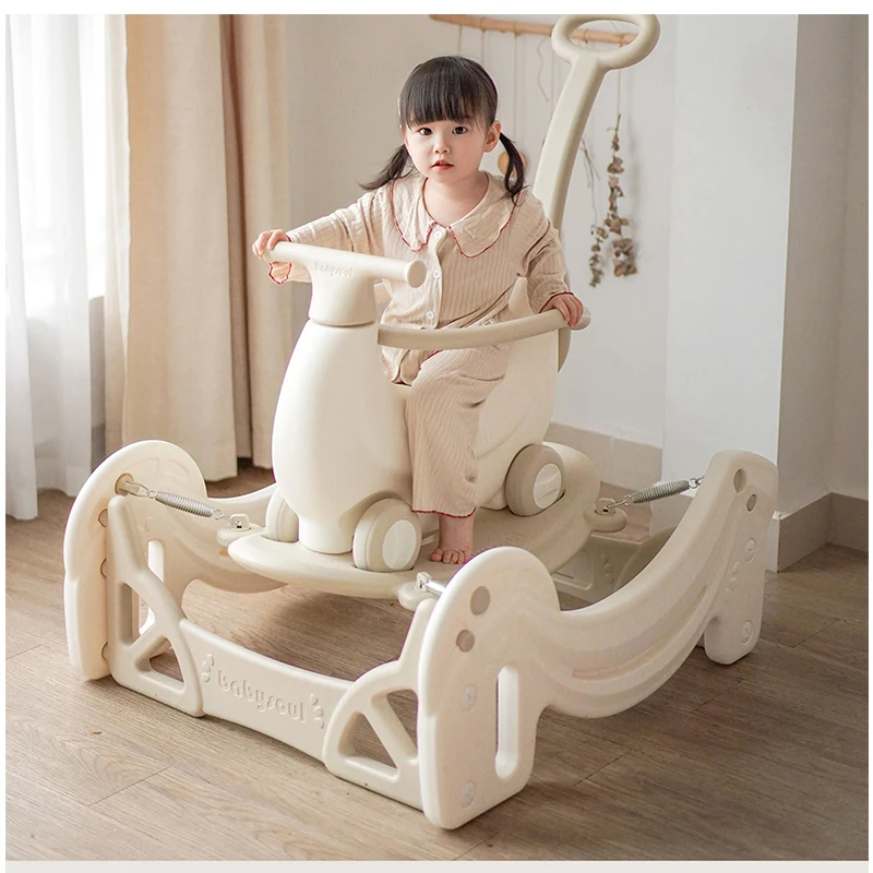 Banana Spring Rider for Kids indoor home plastic outdoor spring ride,rocking horse toy