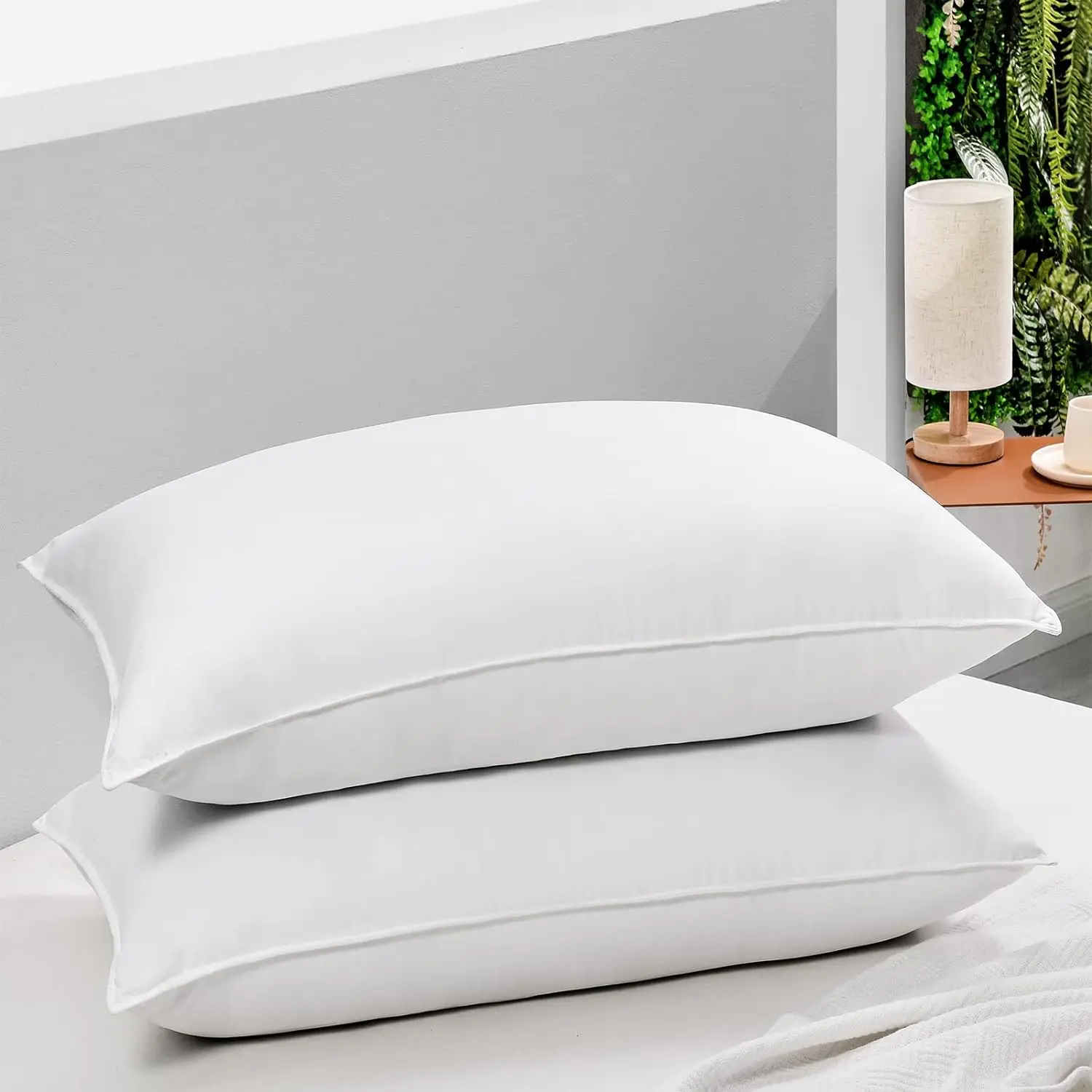 Pillows Standard Size Set of 2 - Luxury Hotel Collection Down Alternative Pillows for Sleeping