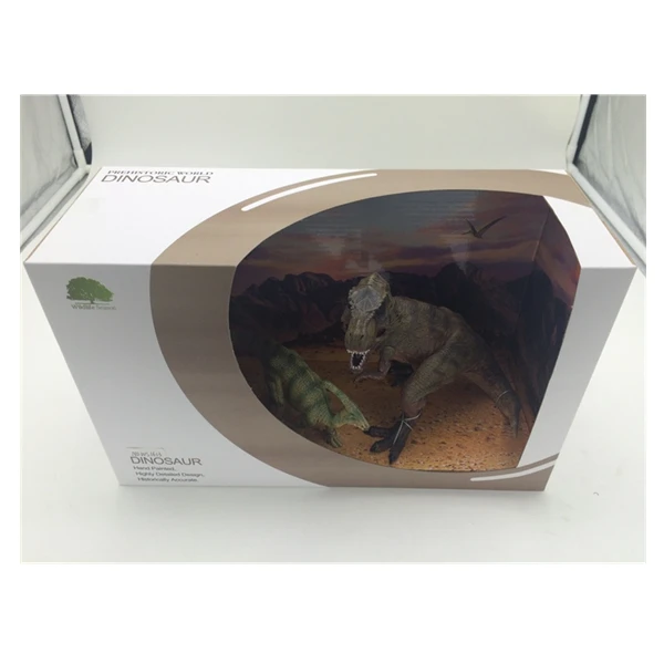 Dinosaur suit - brown crouching Tyrannosaurus Rex + green paractylosaurus