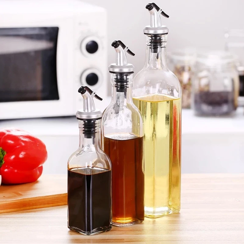 Olive Oil Bottle Sprayer Wine Pourer Sauce Boat Nozzle Liquor Oil Dispenser ASB Lock Leak-Proof Plug Bottle Stopper Kitchen Tool