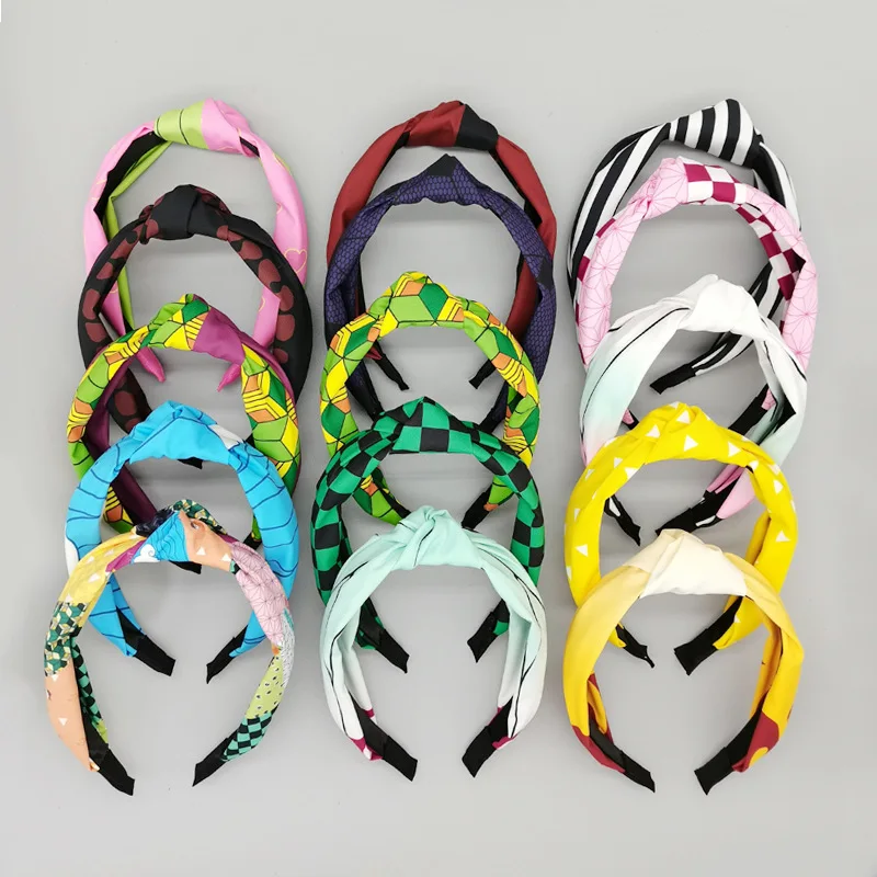 Wholesale Ghost Killing Blade Accessories Headbands Cartoon Same Style Headbands for Girls Women