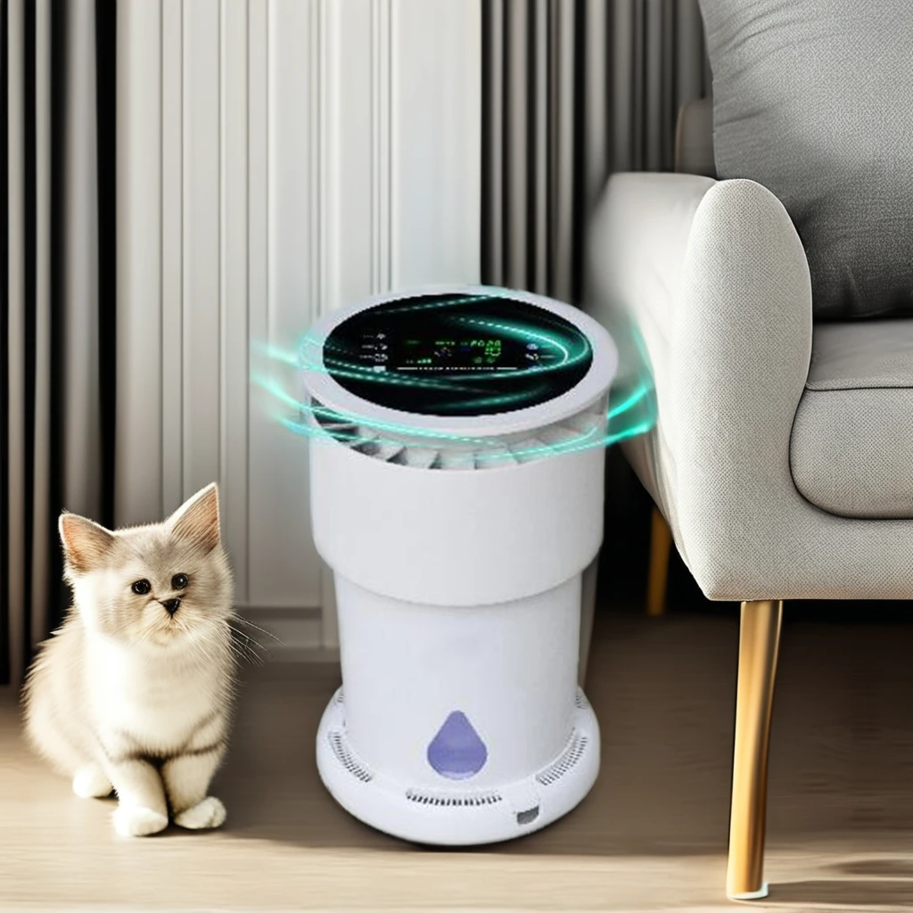 New Product 2024 home air cleaner mini portable smart air purifier for Allergies Pets Hair in Bedroom purificador de aire