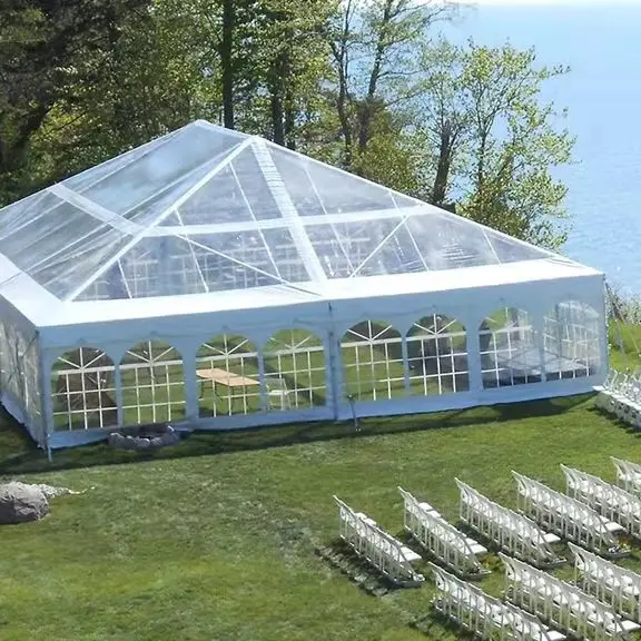 Event Outdoor Tent Open Marquee Wedding Tent Party Wedding White Transparent