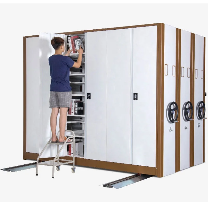 Xingyuan File Compactor Steel Mobile Compactor Storage System Customized High Density Mobile Archive Shelving