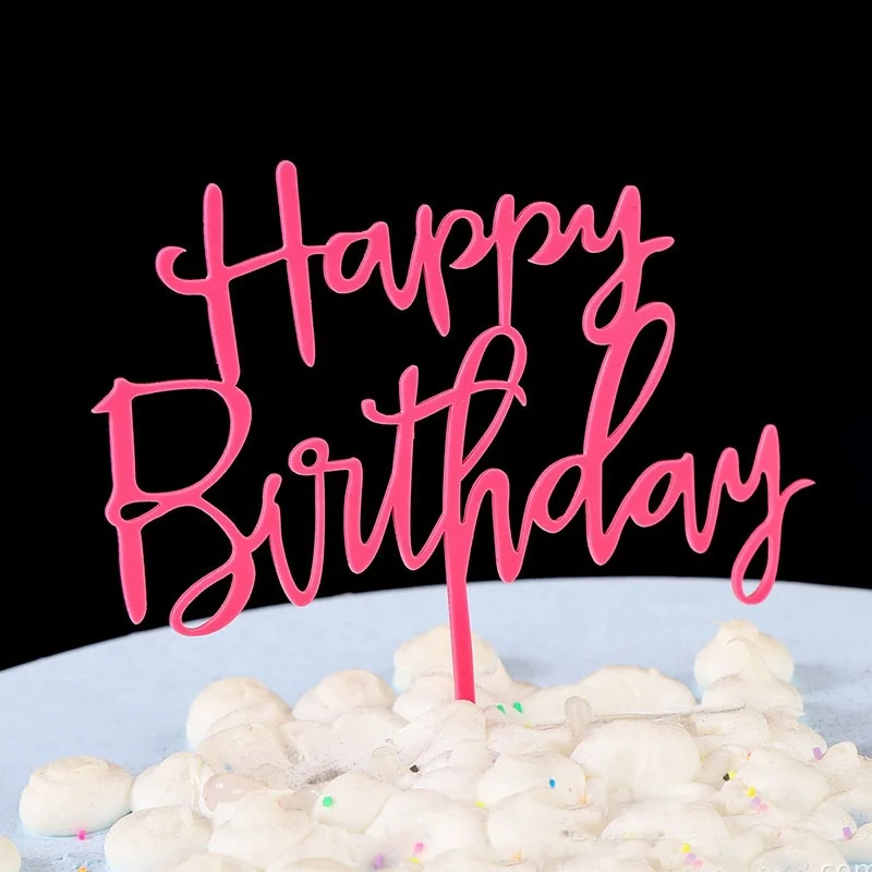 Cake Decoration Party Supplies Gold Birthday Cake Topper Decoration