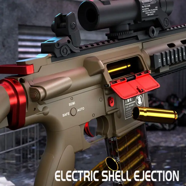 Amazon electric shooting toys gun for adult nylon real gun m416 soft bullet gun for boy