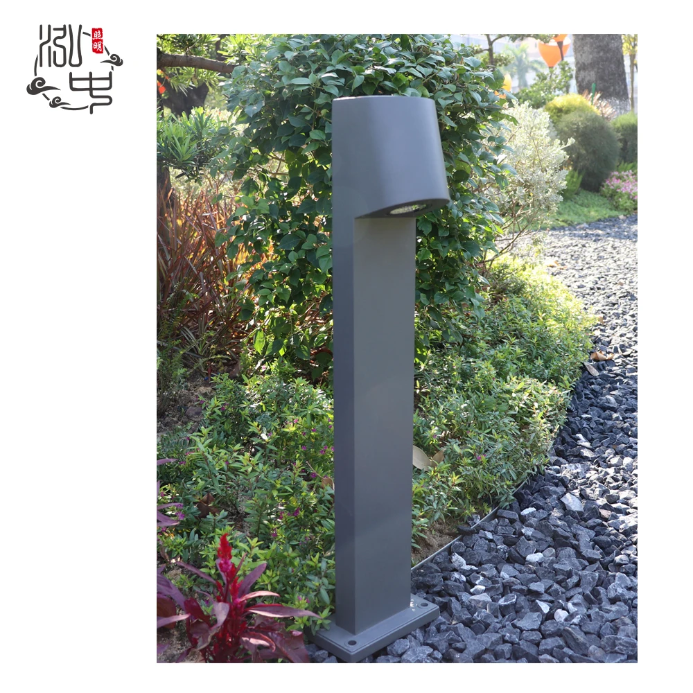 60CM downward lighting sand black warm white led garden bollard lawn light