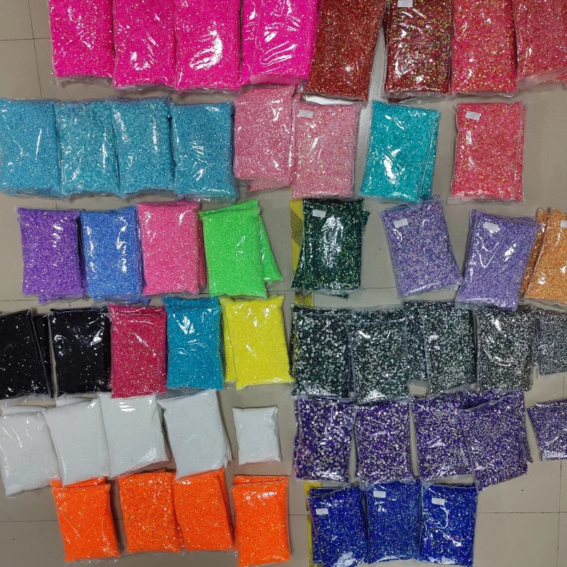 Wholesale 24 Grids Boxed Mixed Color Jelly AB Resin Flatback Rhinestones For Decoration Craft