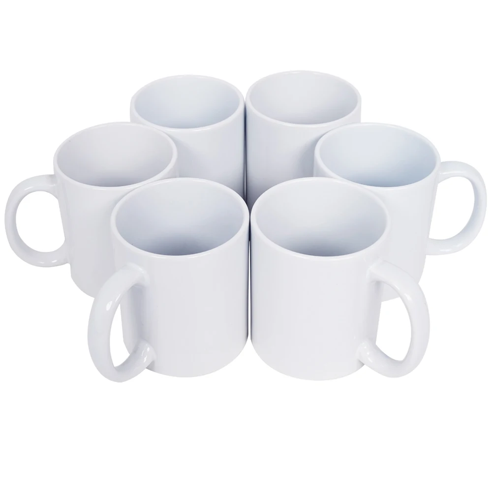 Wholesale Manufacturer 11 Oz Porcelain White Mug Custom Logo Printed Christmas Sublimation Blank Ceramic Cup Coffee Mugs