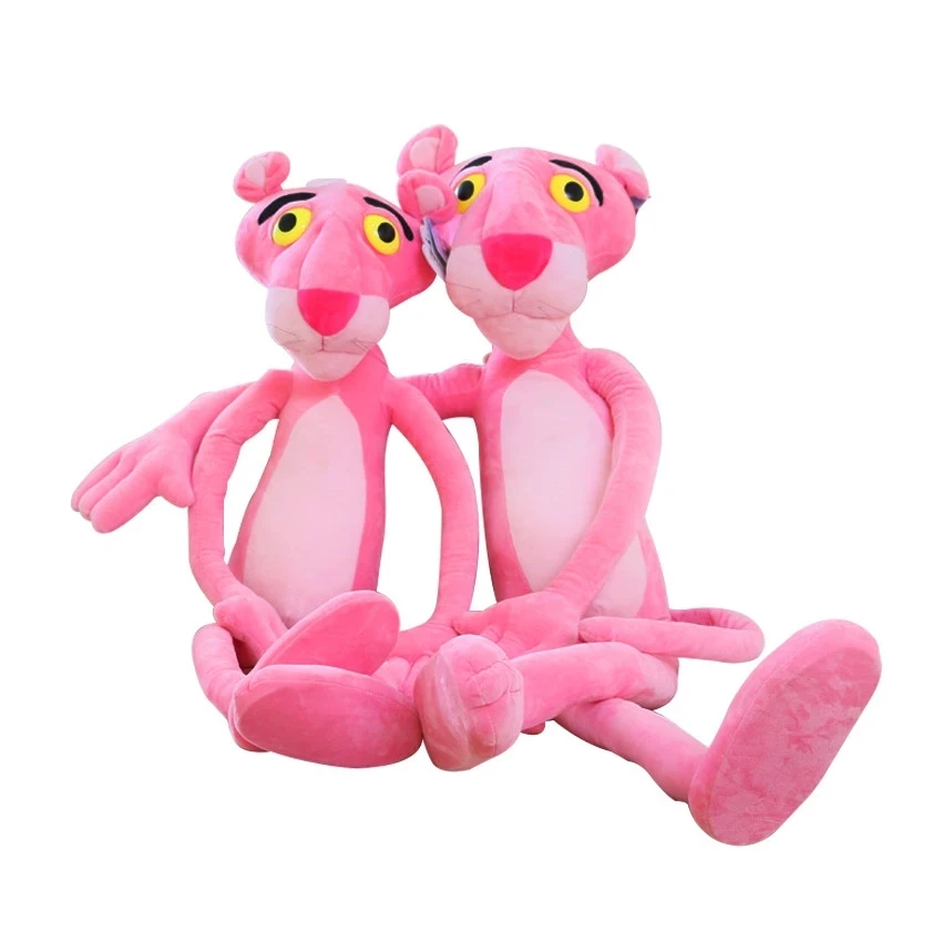 Factory direct selling pink panther naughty leopard doll Dalang leopard plush toy Tigger vibrato with the same product stall