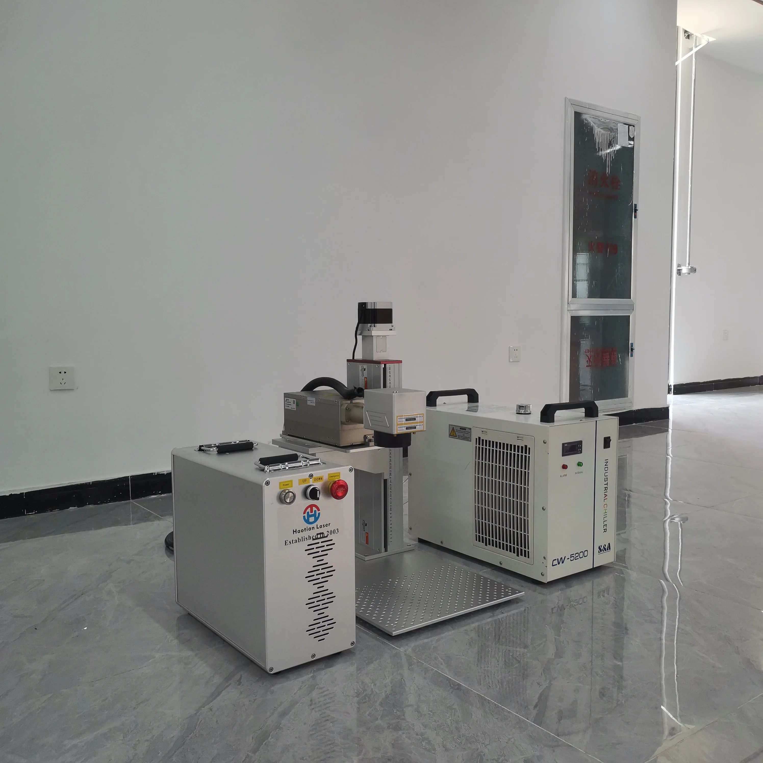 Split type portable UV laser marking machine for jewelry 10W glass pulse 2D laser marking machine