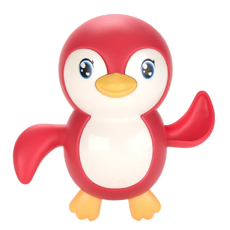 Hot Sale Baby wind up toys 9pcs/set Penguin Bath toy for infant