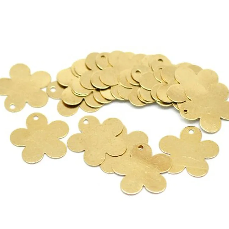 OEM пользовательские оптом медные латунные декоративные ювелирные изделия круглые заготовки Металлические штамповочные детали изготовление