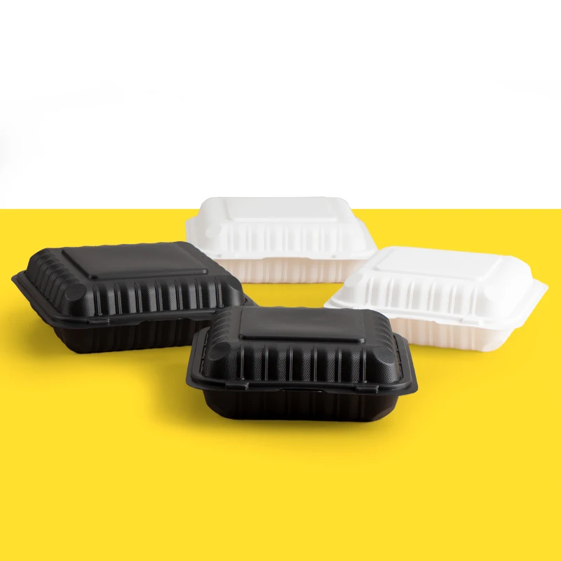 High Quality Wholesales Customized Green Safe Plastic Food Storage Container High Temperature Resistant Takeaway lunch box