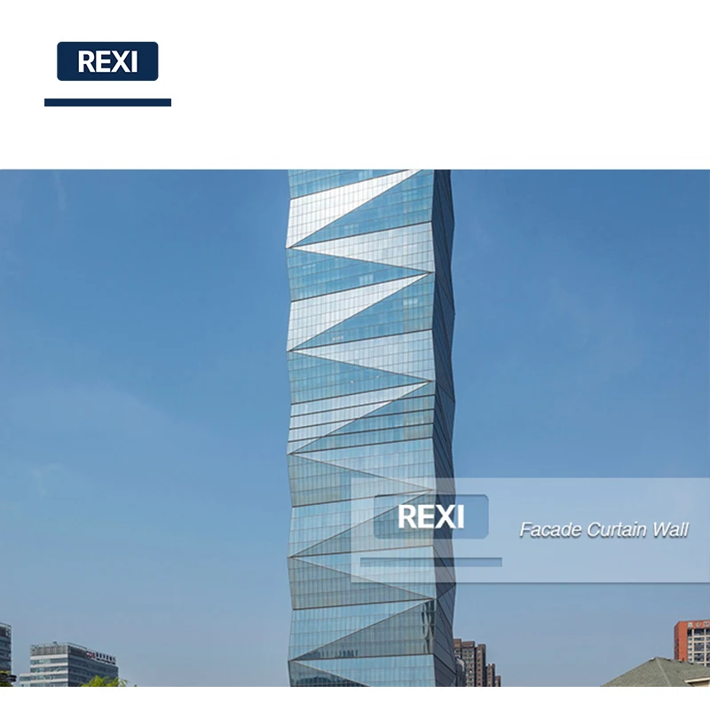 Innovated Curtain Walls Facades Building Envelope System with Design Supply Installation