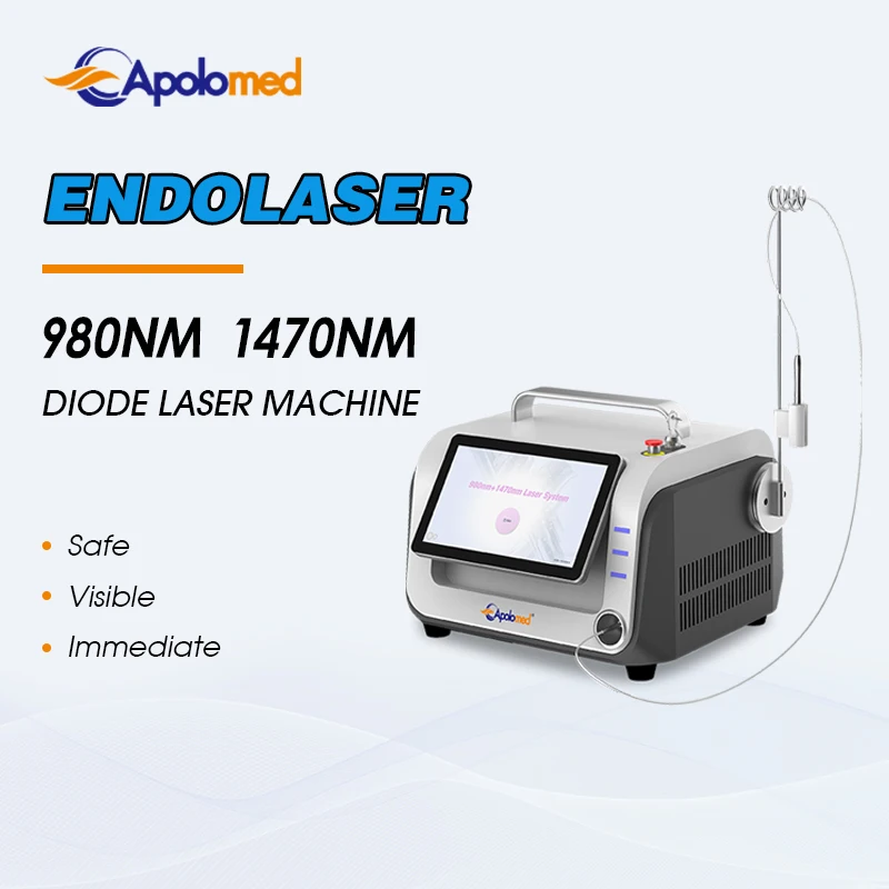 2024 Newest Endolaser With Fiber Optic 980 1470 Laser Diode Vascular Therapy Face Lifting Lipolysis Lipo Slimming Equipment