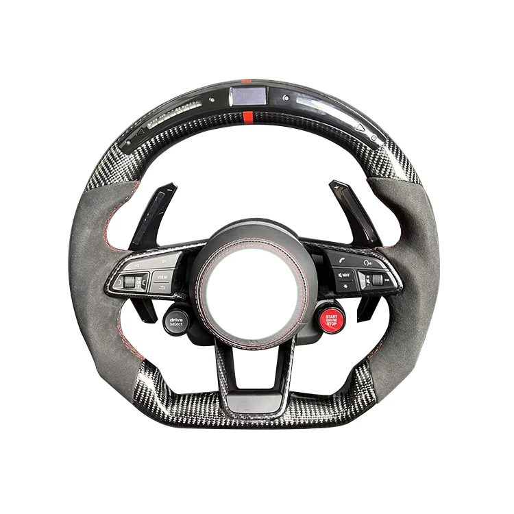 for Audi new TT TTS TTRS R8 steering wheel sports led carbon fiber steering wheel