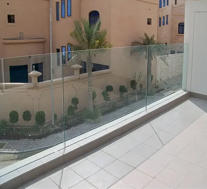 glass railing balcony staircase