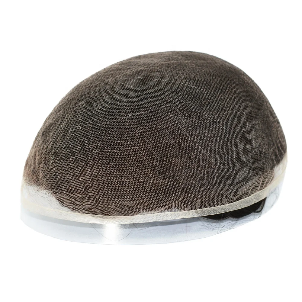 6x8 6x9 7x9 8x10 German Lace Hair Toupee India Hair French Lace Hair System For Men Density Medium 130% Mens Wigs