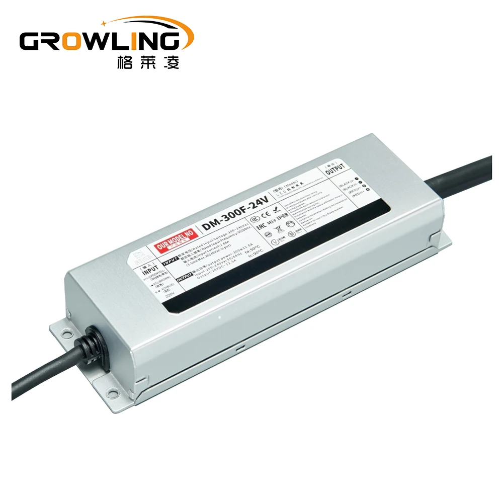 New 75w 100w 150w 200w 300w 220v ac 12v dc power supply waterproof ip68 led driver switching power supply