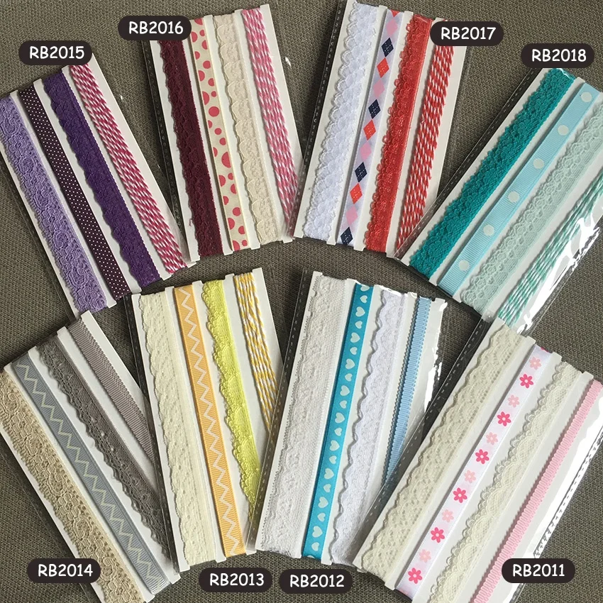 Scrapbooking Embellishment Crochet Lace Ribbon Collection For Craft Scrapbook Ribbon Lace Trim Set