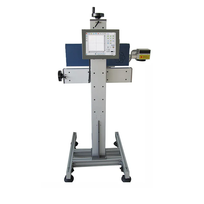  International market price Auto Fly 30W CO2 Laser Marking Machine Printer for Cable Wire Plastic PET