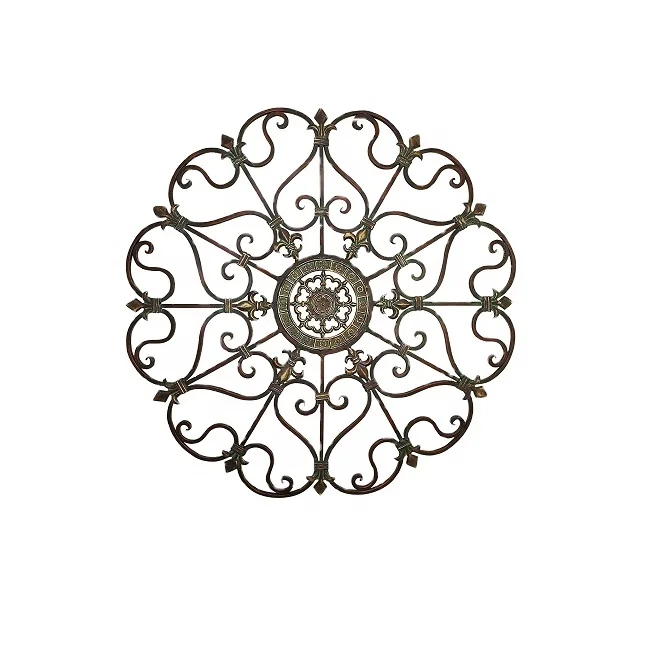 Royal Design Wall Mounted Iron Scroll Wall Decor Art Medallion Metal Home Decorations Wholesale