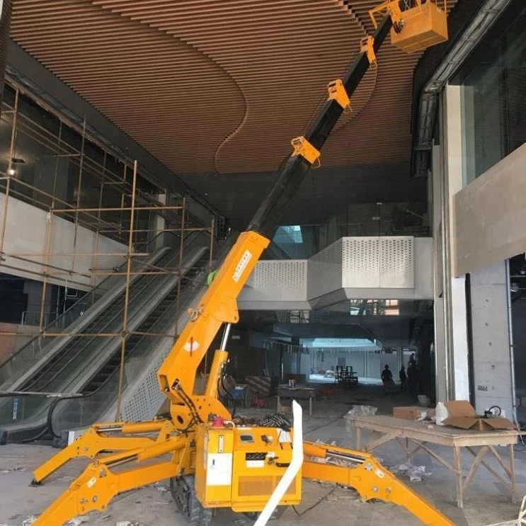 SuiZhong Spider Crane Can Enter Elevator Crawler Type Remote Control Mobile Retractable Roof Light Rubber Crawler Spider Crane