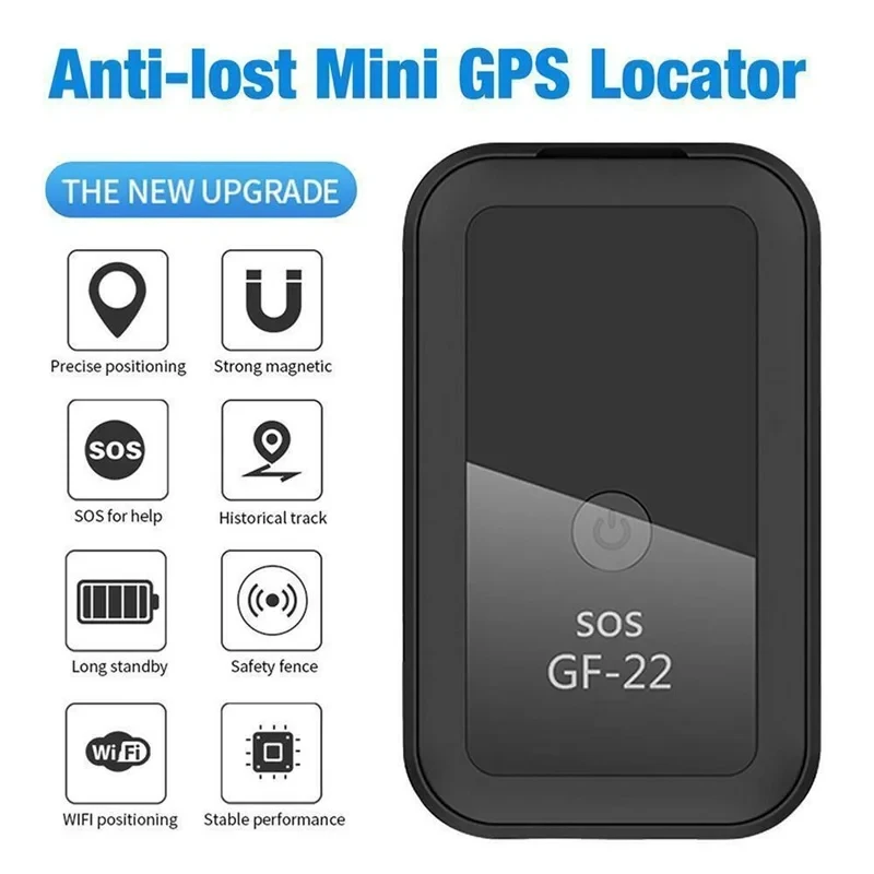 Новый обновленный GF22 мини gps Сильный магнитный GPS автомобильный локатор Магнитный трекер для автомобиля Мотоцикл Грузовик запись отслеживание