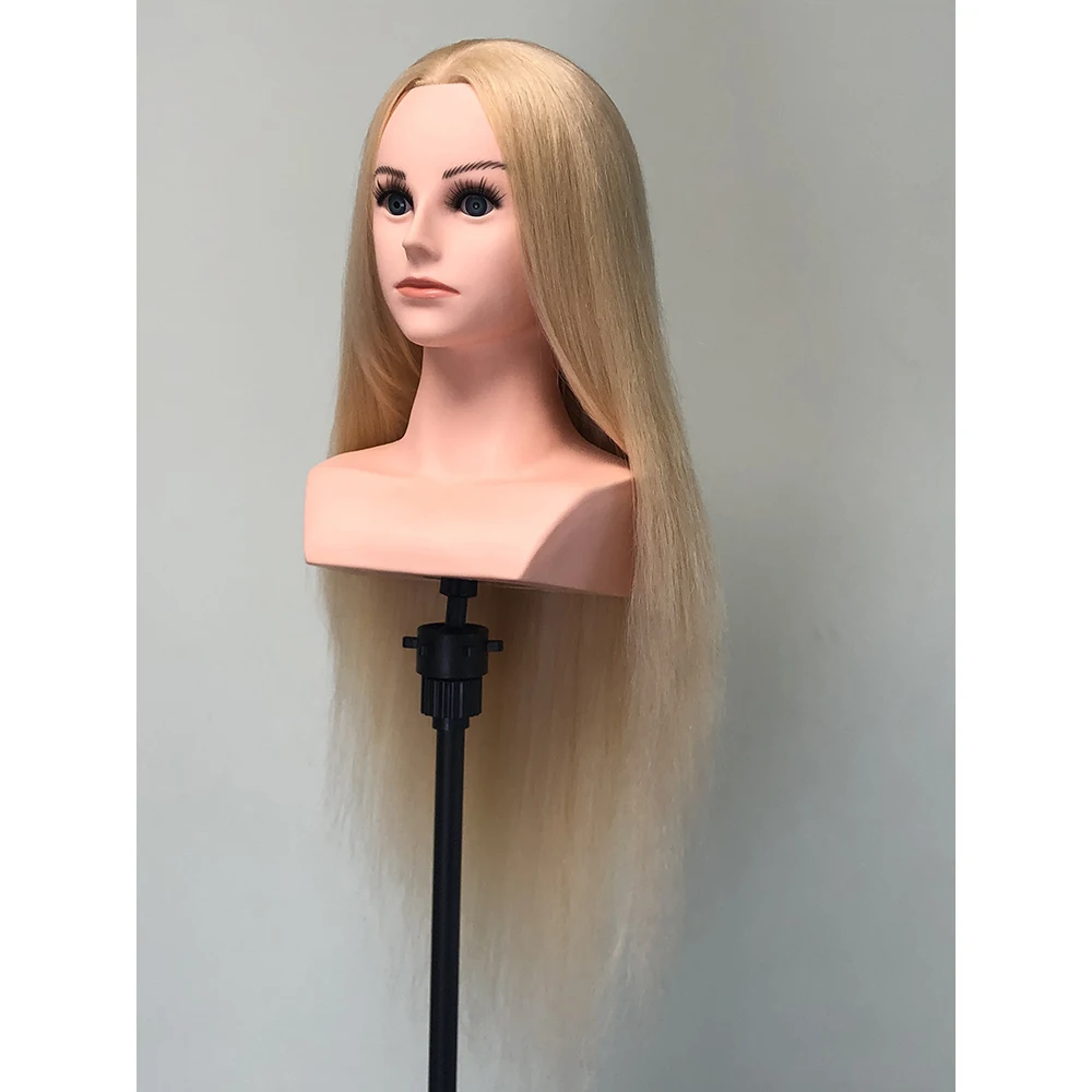 230g  29inch Wholesale price  hair mannequin  head with shoulder for hairdresser