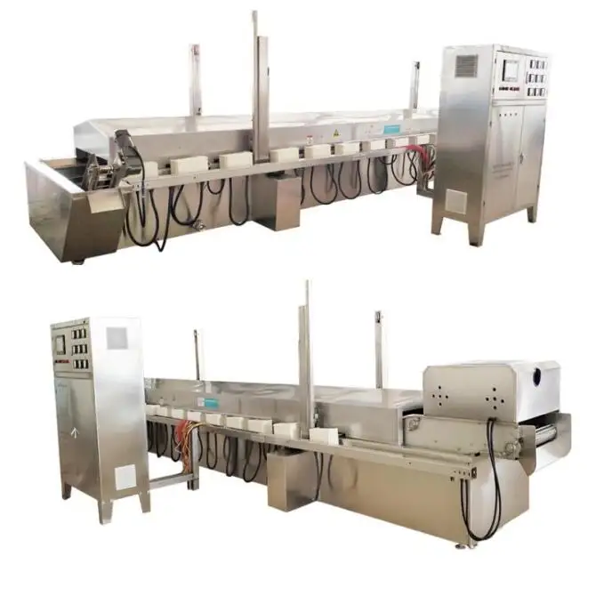 200kg Hour Large Scale Automatic Crispy Potato Chips Frying Machine Fried Potato Crisp Continuous Fryer Double Conveyor Belt