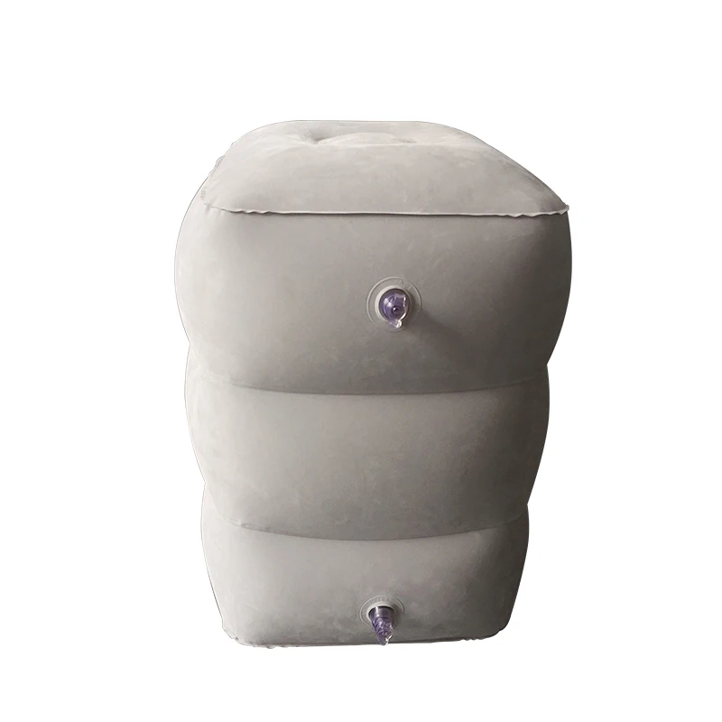 Inflatable Leg rest Car Pillow Footrest Pad Portable Train Travel Flights Soft Home Foot Rest Pillow