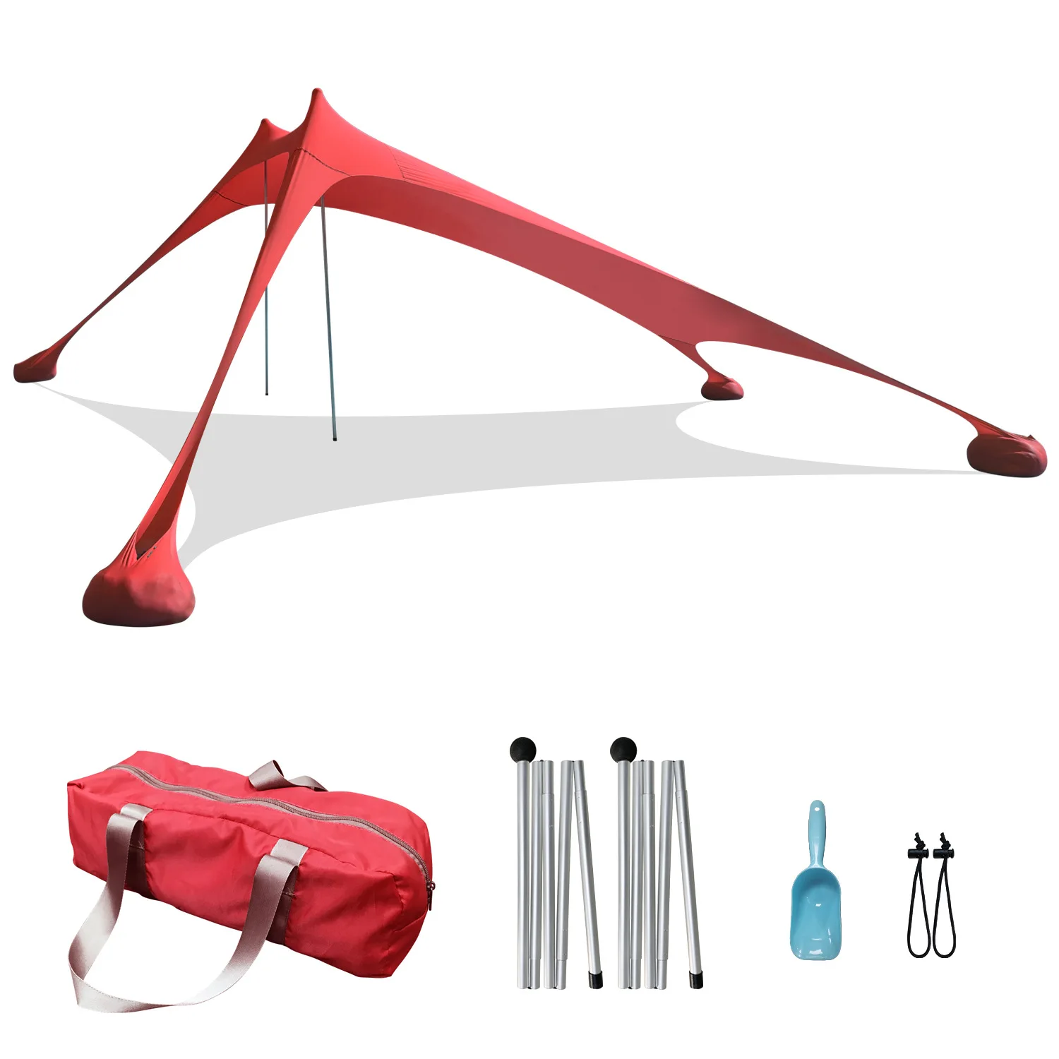 Beach tent sunshade and sunscreen canopy awning canopy anti-ultraviolet outdoor camping tent fishing
