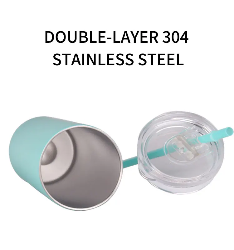 Drinkware Mugs Double Wall Slim Skinny 20 oz Tumbler stainless steel With Lid and Straw, Stainless Steel Slim Skinny Tumbler