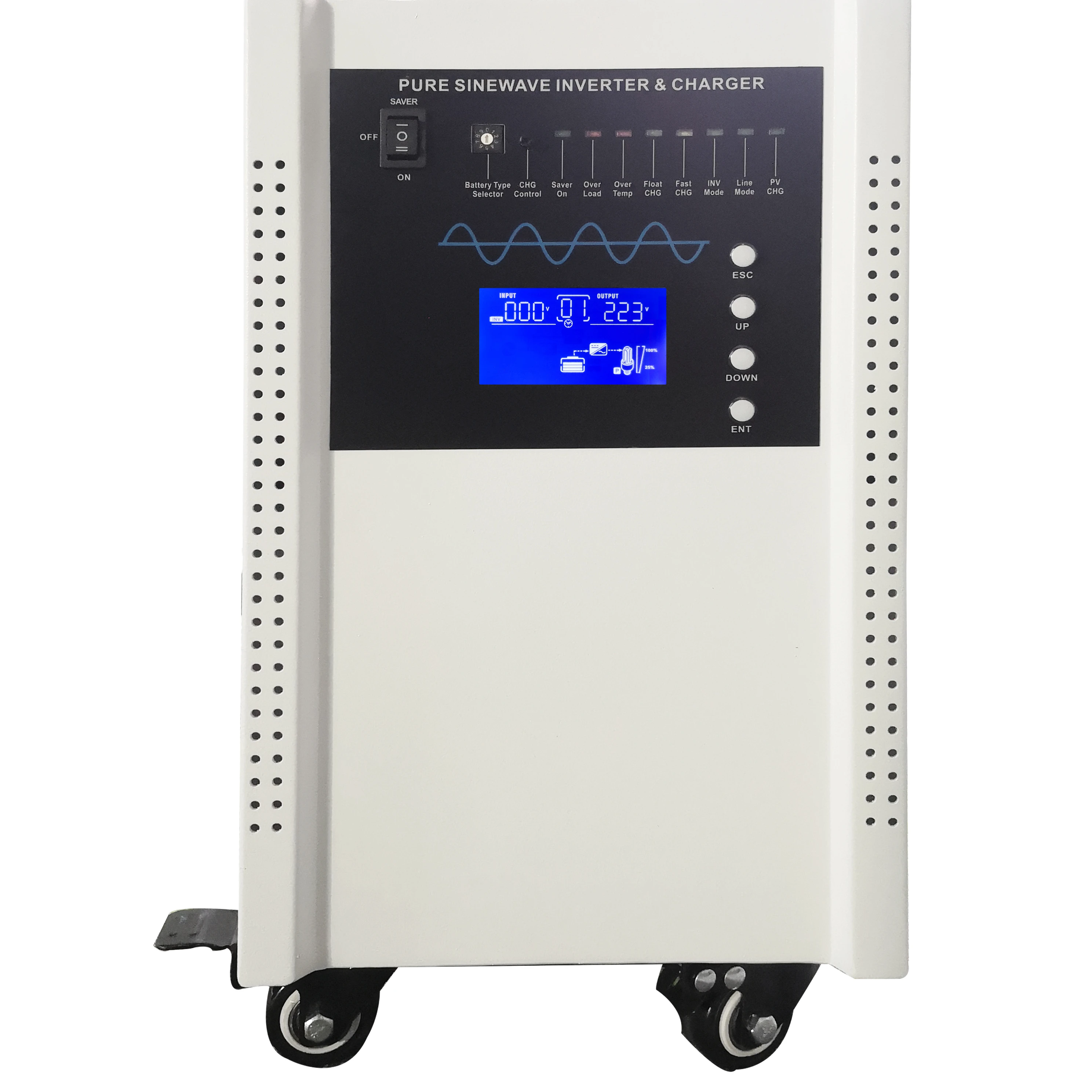 Off Grid Vertical Solar Inverter MPPT Integrated  Low Frequency 1kw-12kw  5kw Solar Power Inverter 24vdc 48vdc wifi module