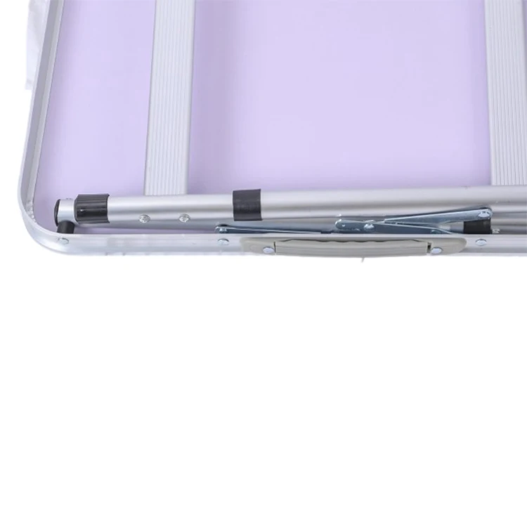 Manufacturer can customize wholesale folding table outdoor stall small table portable metal camping field table and chairs