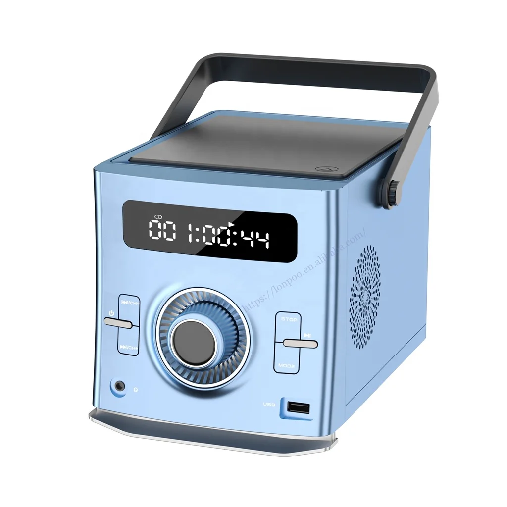 colorful wireless kids portable cd player with clear load sound speaker