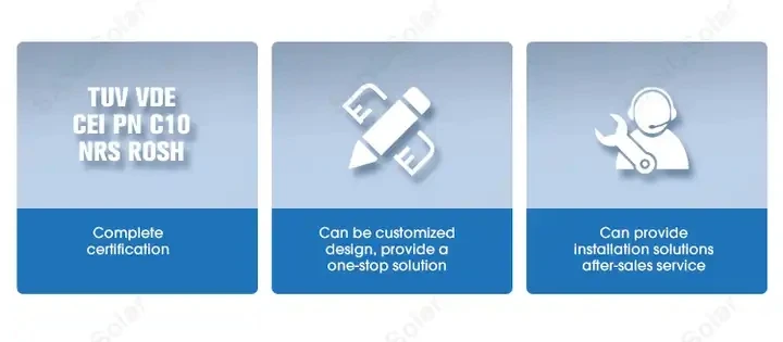 In Stock 10kW-12kW Three Phase Hybrid Solar Power Inverter Stackable Energy Storage 100Ah Lithium Ion Battery IP65 Protection