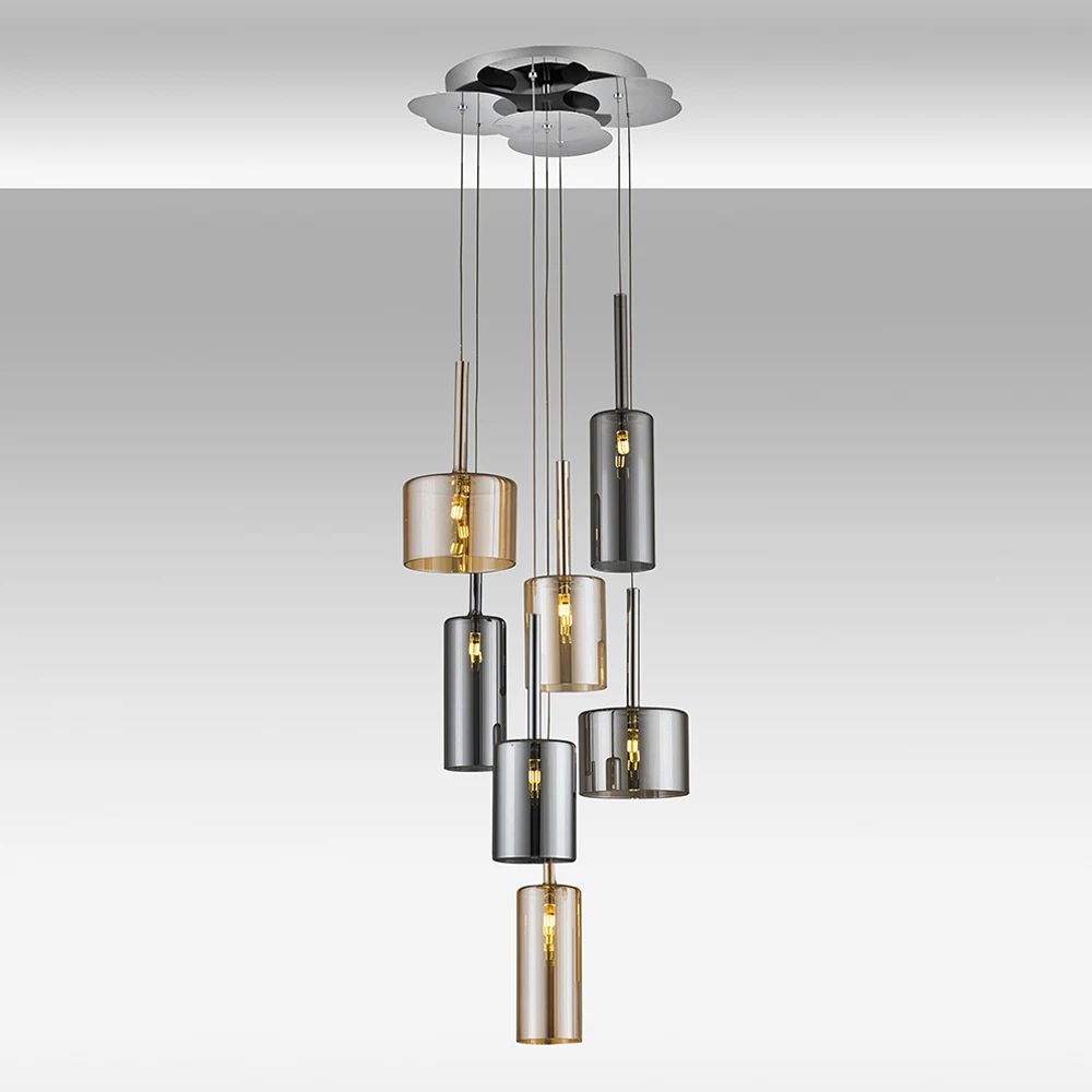 Seven Large Glass Pendant Chandelier High Quality  Best Quality Light Modern Chandeliers & Pendant Best Price Ceiling