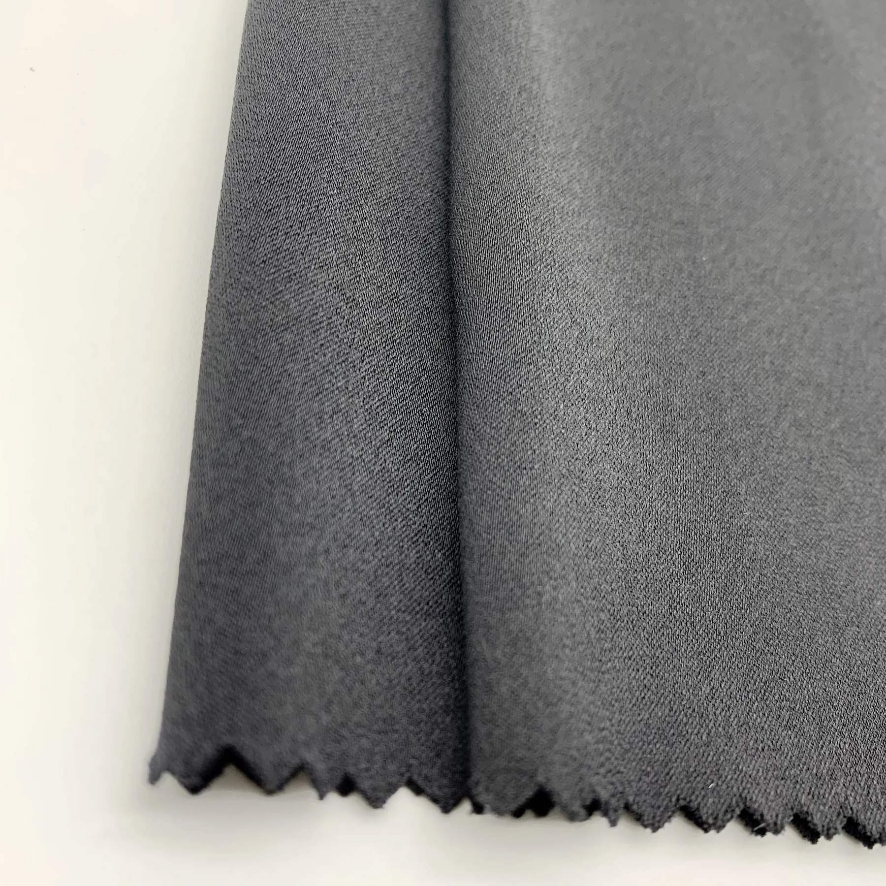 hot selling soft touch composite filament breathable solid dull satin chiffon fabric