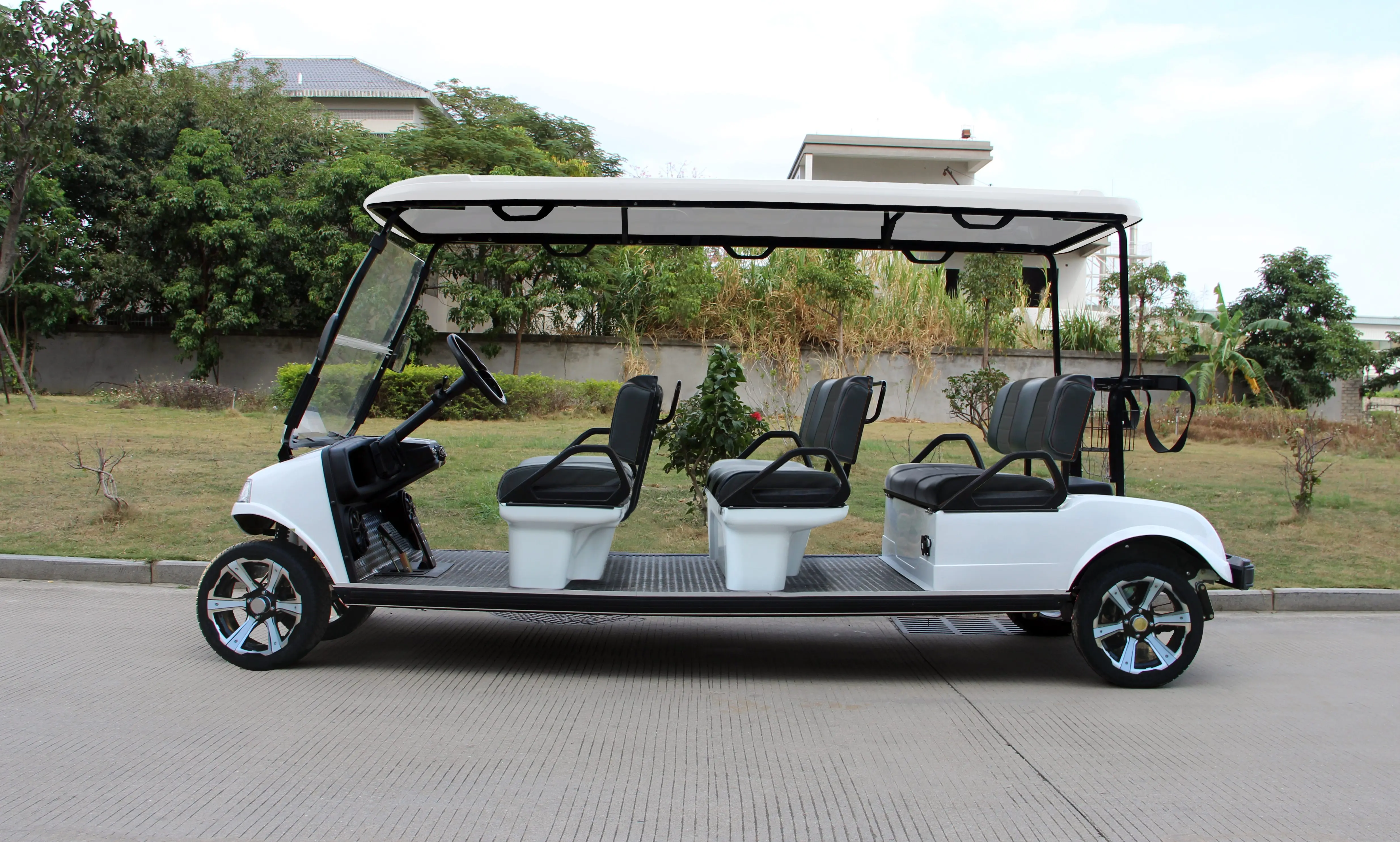 golf buggy motorbike HDK EVOLUTION Sightseeing Mini Bus Club Car 6 8 Seat 48V Utility Electric Golf Cart For Sale