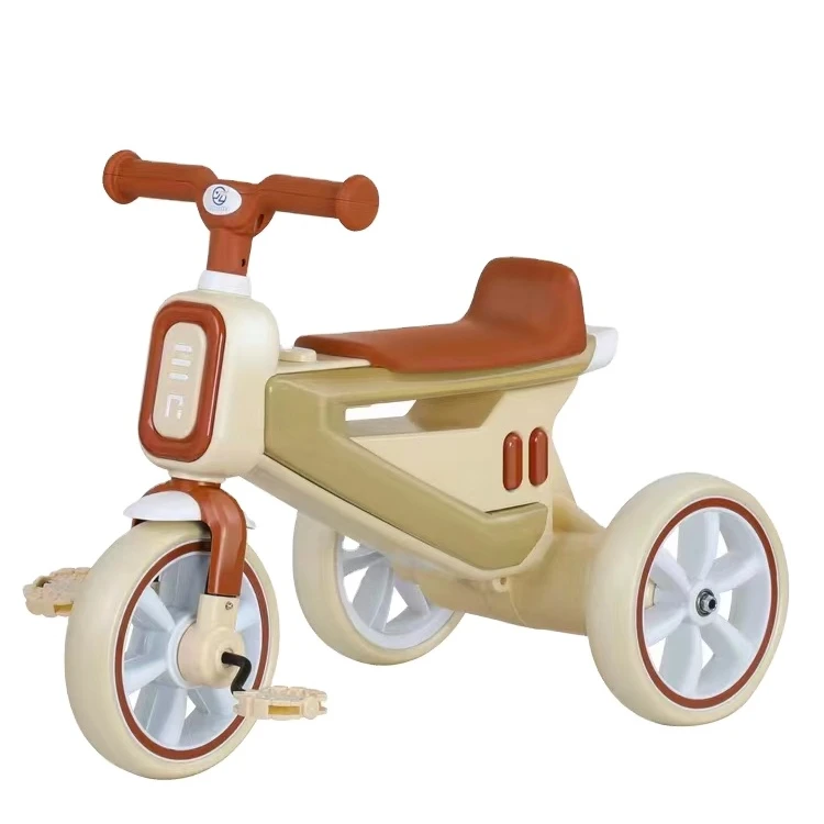 Cheap children tricycle with push handle/baby trike with music and light/kids metal tricycle for sale