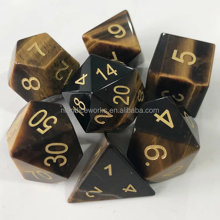 Nian dice manufacturer  supplier wholesale low moq card board games  cyanite gemstone dice