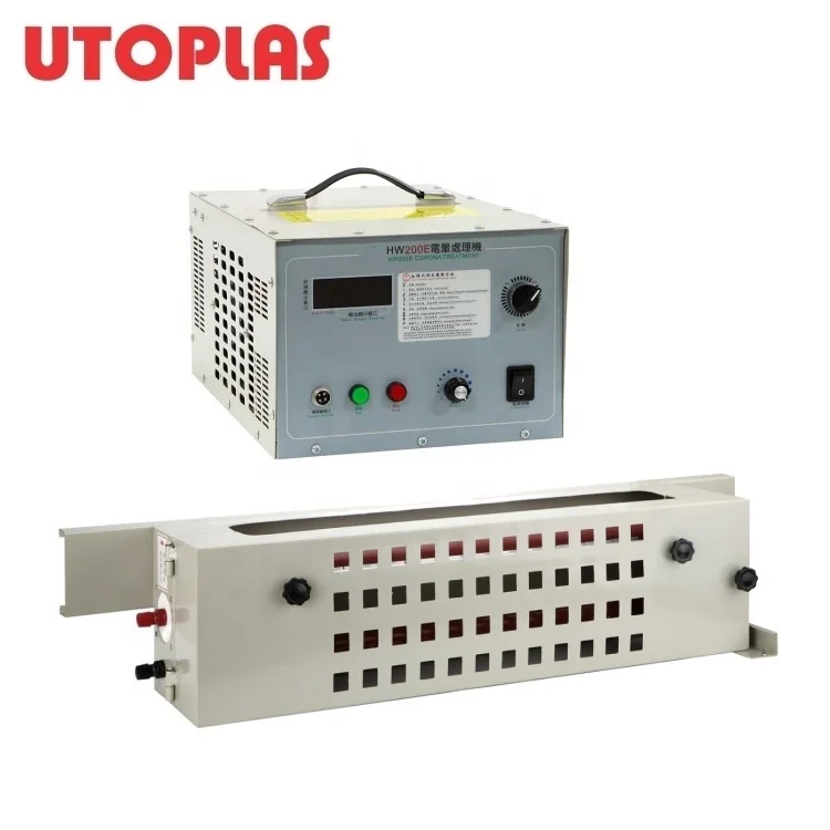 UTOPLAS Brand Best Selling Corona Treatment Machine with Pneumatic Cylinder