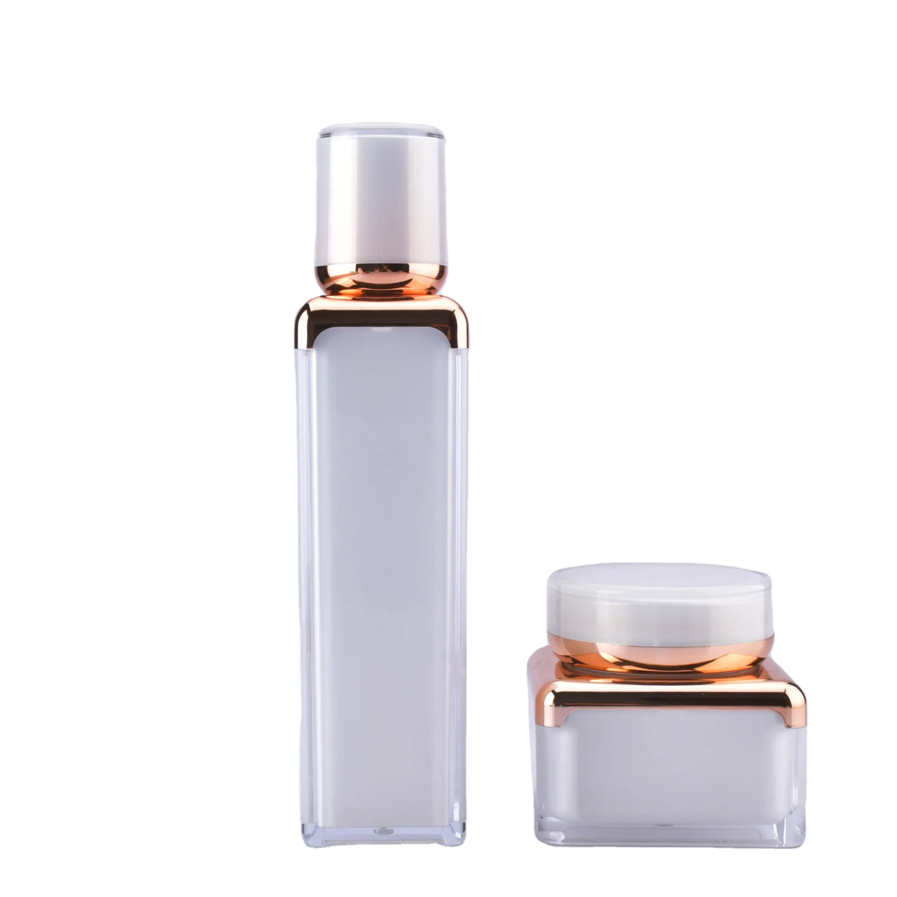 Cosmetic pots cosmetiques carres contenants de creme de jour et de nuit 50g pot de maquillage bleu de luxe