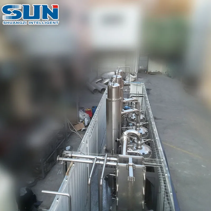 Three Effect Crystallization Evaporator Fungus Falling Film Concentration Equipment